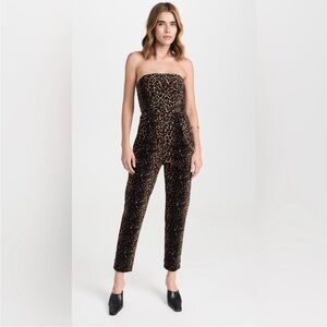Rachel Comey Animal Print Strapless Jumpsuit